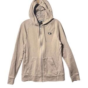 Nike Men's Size L Brown Optic Casual Full Zip Hooded Jacket